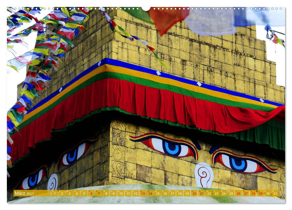 Tschörten, Architektur des Himalaya (CALVENDO Premium Wandkalender 2027)