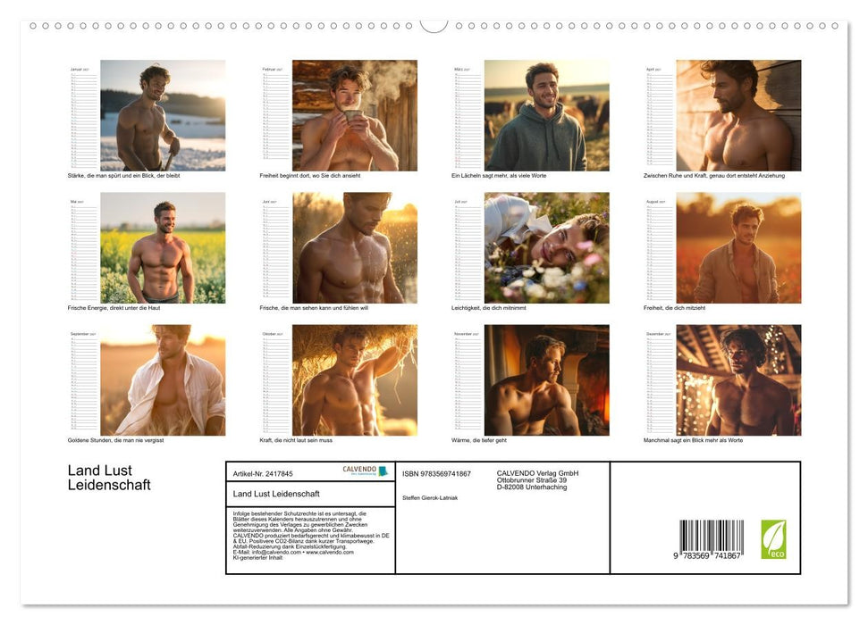 Land Lust Leidenschaft (CALVENDO Premium Wandkalender 2027)