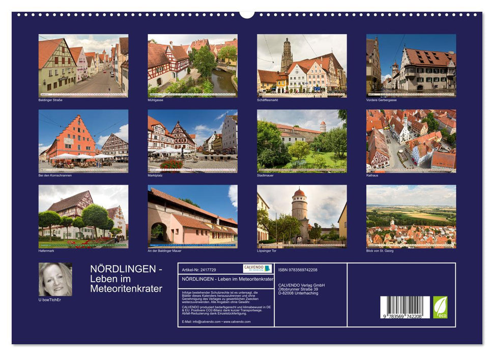 NÖRDLINGEN - Leben im Meteoritenkrater (CALVENDO Premium Wandkalender 2027)