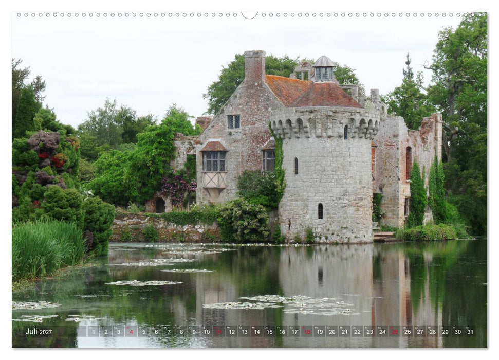 Schlösser und Gärten in England (CALVENDO Premium Wandkalender 2027)