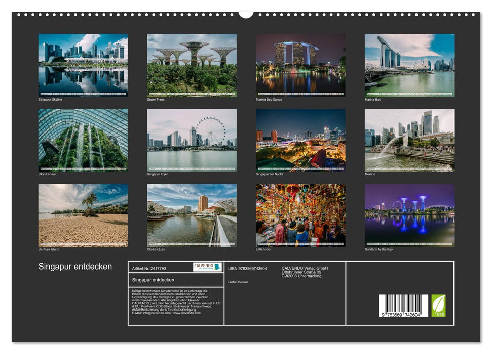 Singapur entdecken (CALVENDO Premium Wandkalender 2027)