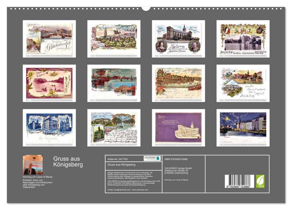 Gruss aus Königsberg (CALVENDO Premium Wandkalender 2027)