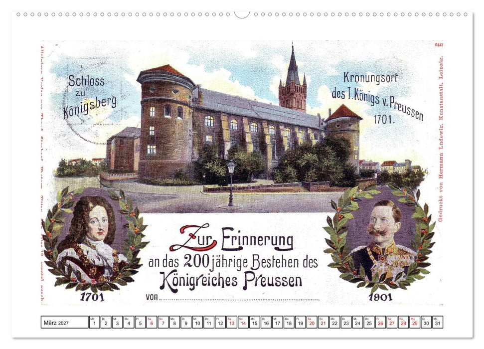 Gruss aus Königsberg (CALVENDO Premium Wandkalender 2027)