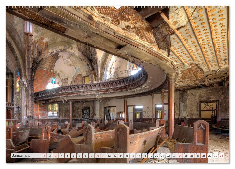 Detroit - Modern Ruins (CALVENDO Premium Wandkalender 2027)