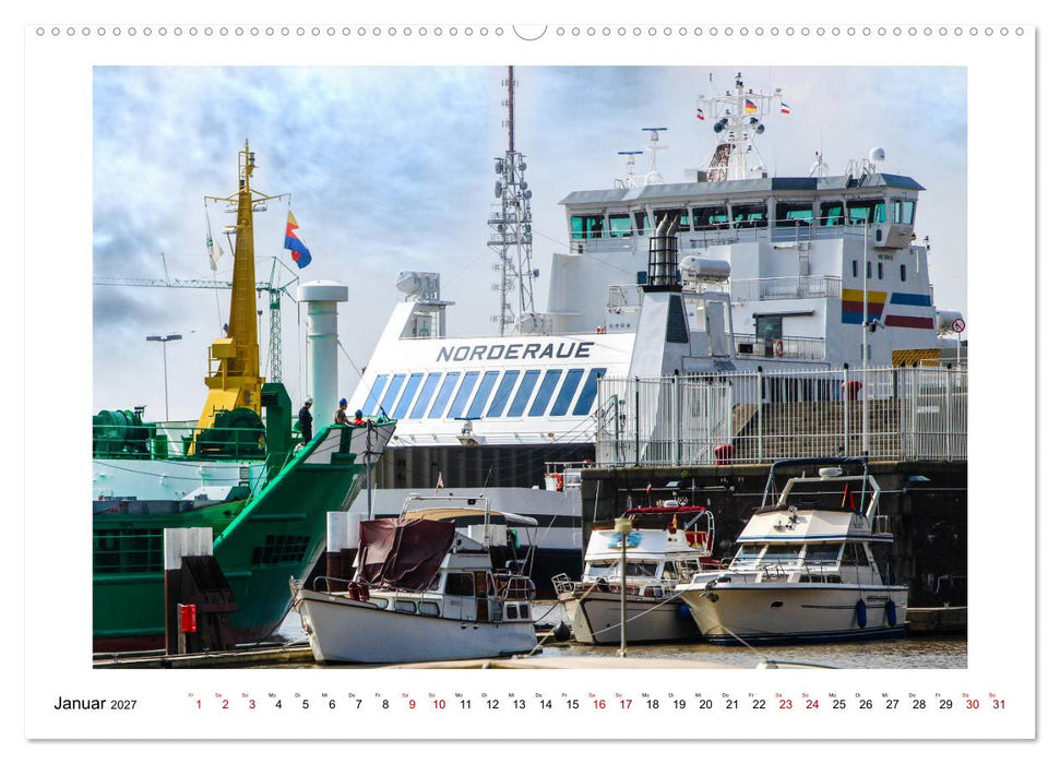 Zwischen Hochdonn & Brunsbüttel: Pötte gucken am Kanal (CALVENDO Premium Wandkalender 2027)