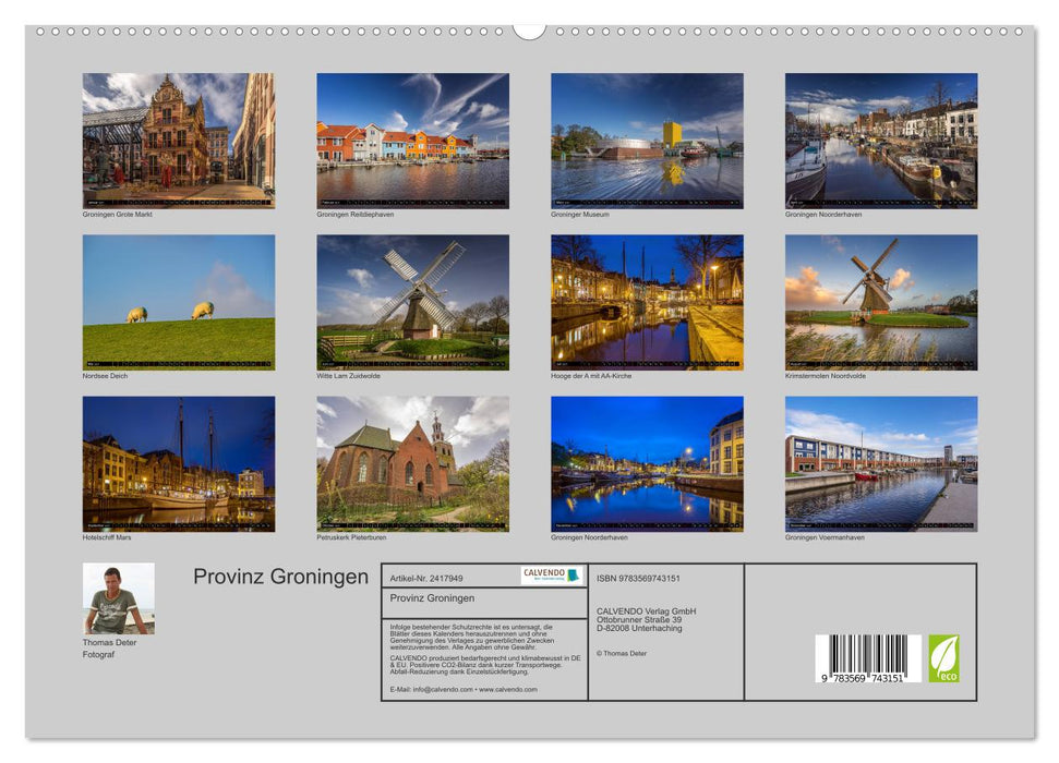 Provinz Groningen (CALVENDO Premium Wandkalender 2027)