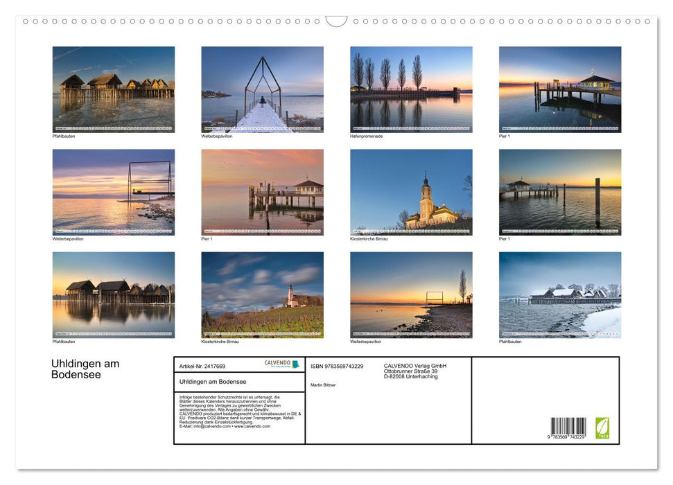 Uhldingen am Bodensee (CALVENDO Wandkalender 2027)