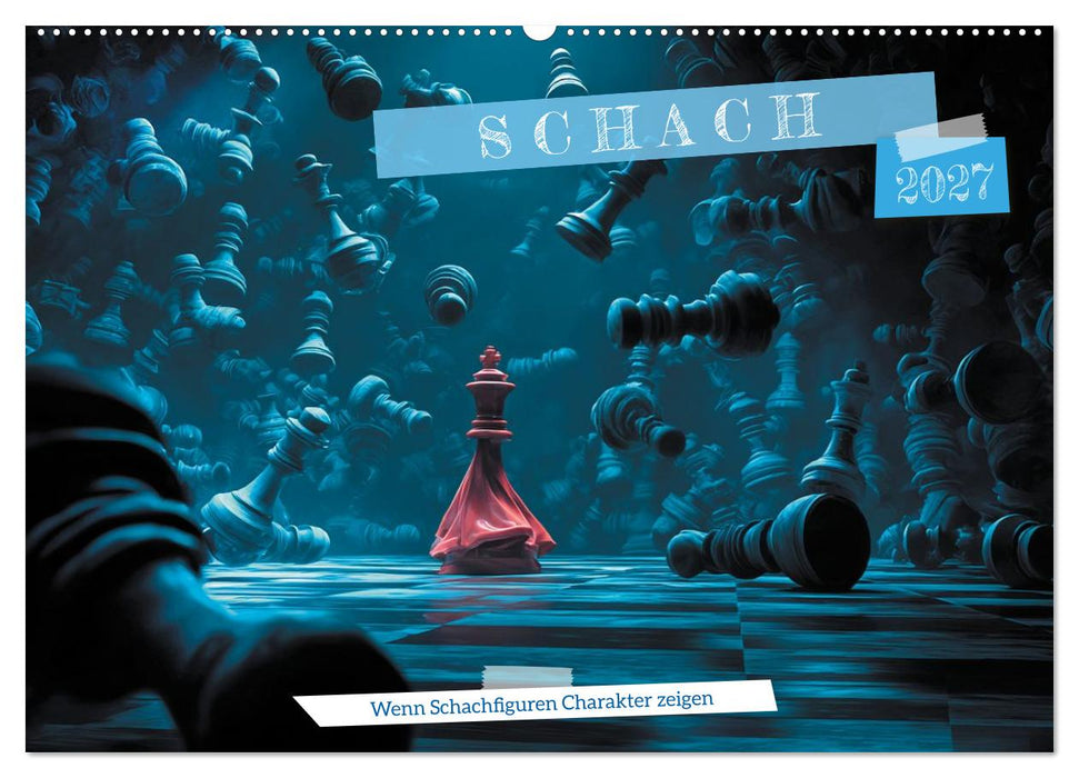 Schach – Wenn Schachfiguren Charakter zeigen (CALVENDO Wandkalender 2027)