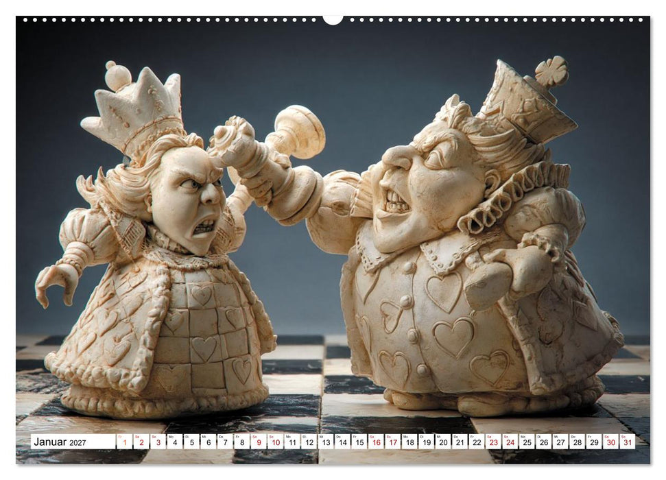 Schach – Wenn Schachfiguren Charakter zeigen (CALVENDO Wandkalender 2027)