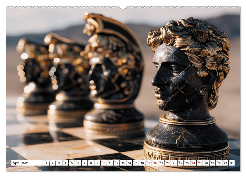 Schach – Wenn Schachfiguren Charakter zeigen (CALVENDO Wandkalender 2027)