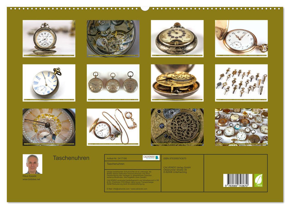 Taschenuhren (CALVENDO Premium Wandkalender 2027)