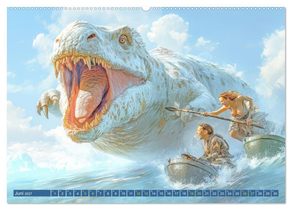 Bestien und tollkühne Kämpfer - Fantasiewerke (CALVENDO Premium Wandkalender 2027)