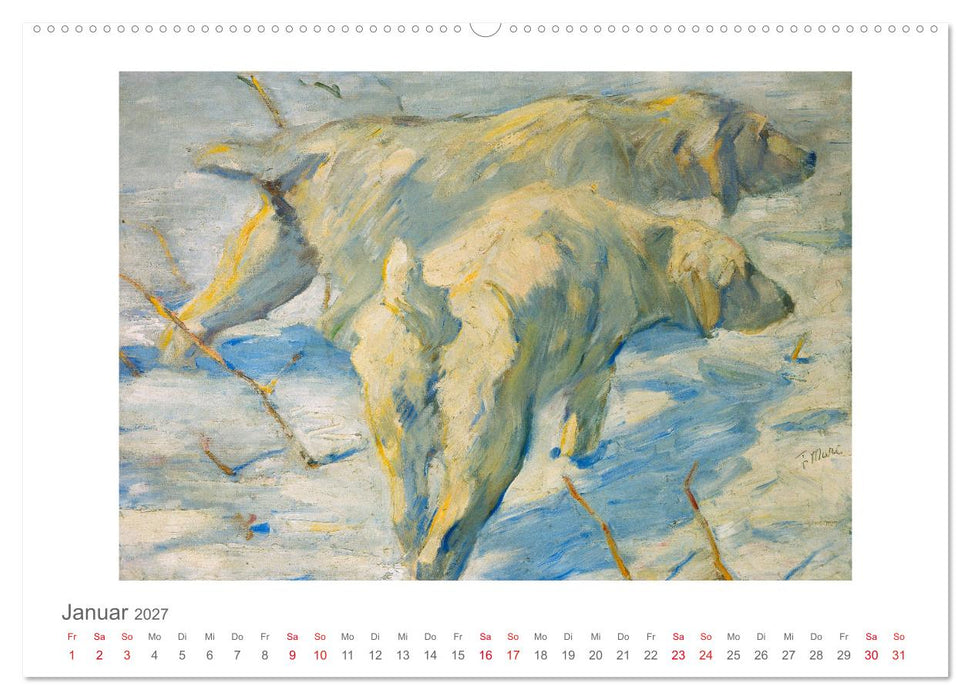 Franz Marc 2027 (CALVENDO Wandkalender 2027)