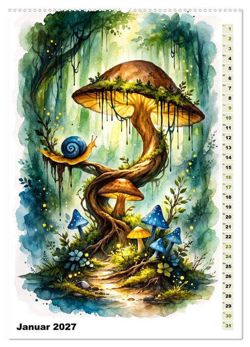 Magische Wesen im Fabelwald (CALVENDO Premium Wandkalender 2027)