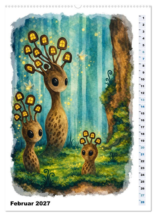 Magische Wesen im Fabelwald (CALVENDO Premium Wandkalender 2027)