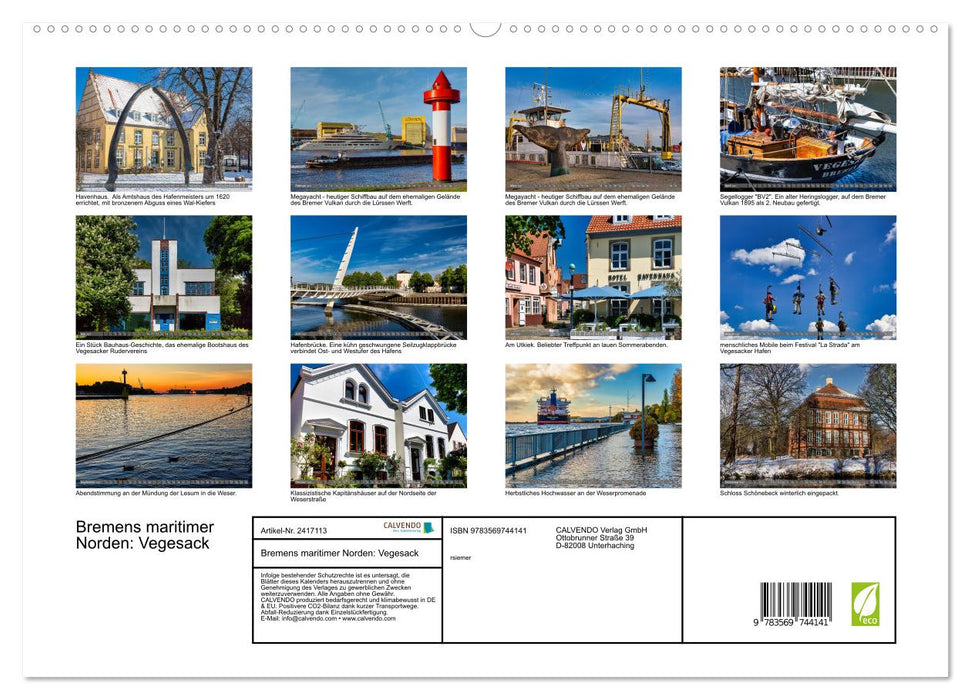 Bremens maritimer Norden: Vegesack (CALVENDO Premium Wandkalender 2027)
