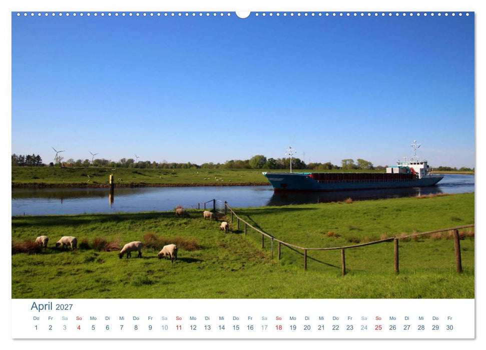 Berne 2027. Impressionen zwischen Weser und Hunte (CALVENDO Premium Wandkalender 2027)