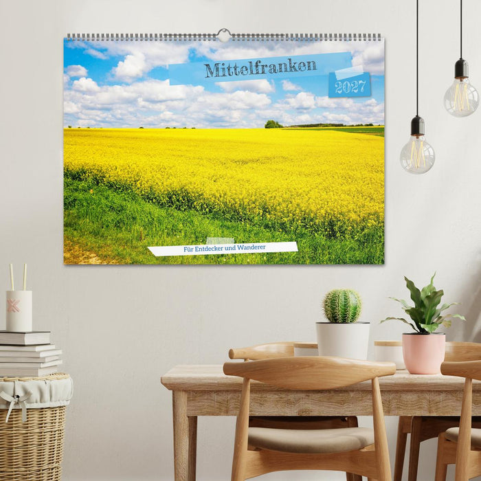 Mittelfranken für Entdecker und Wanderer (CALVENDO Wandkalender 2027)