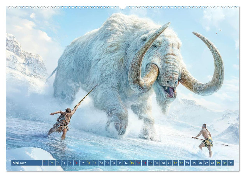 Bestien und tollkühne Kämpfer - Fantasiewerke (CALVENDO Wandkalender 2027)