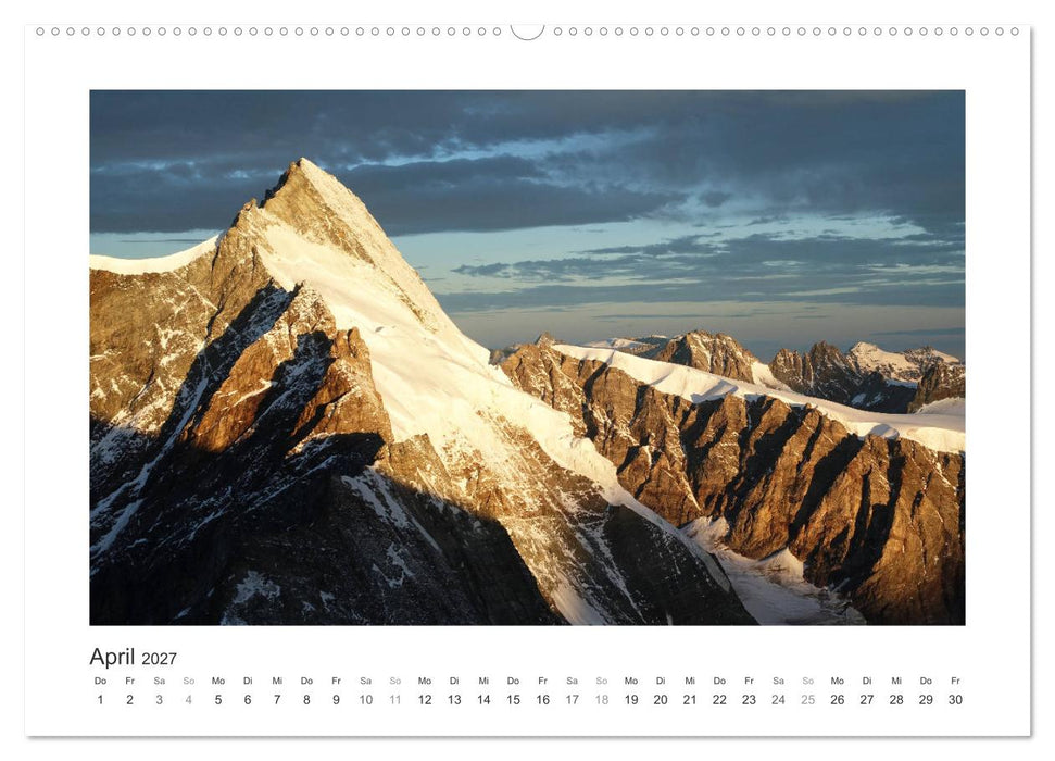 Die schönsten Gipfel der Alpen - Giganten aus Fels und Eis (CALVENDO Premium Wandkalender 2027)