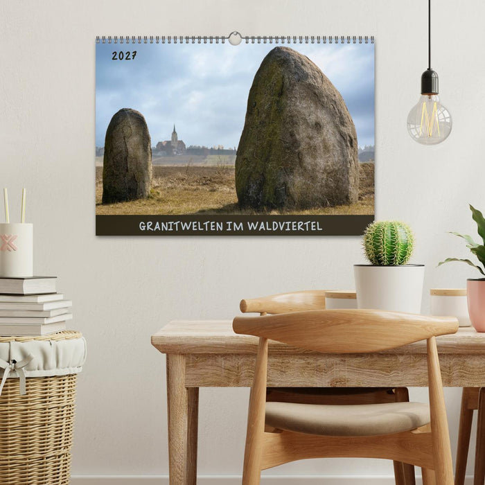Granitwelten im Waldviertel (CALVENDO Wandkalender 2027)