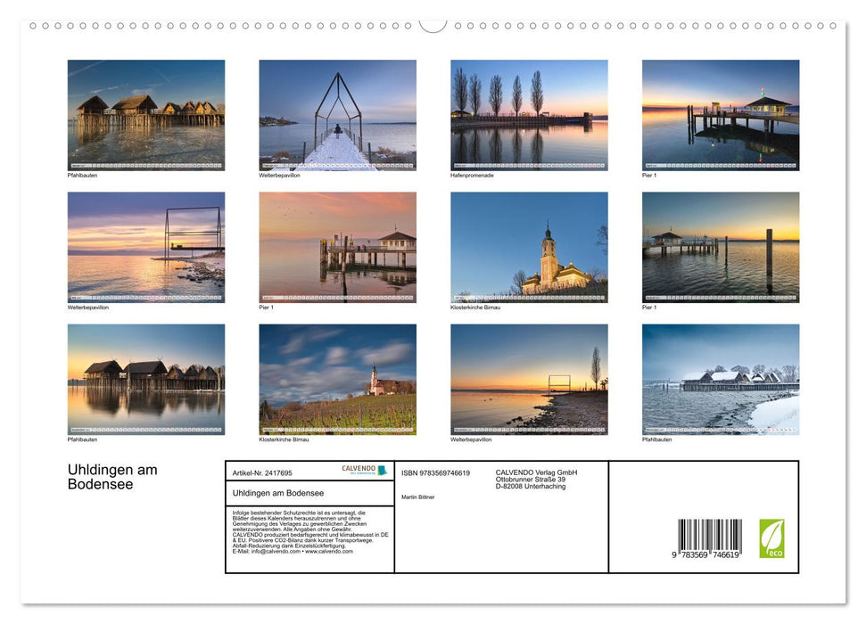 Uhldingen am Bodensee (CALVENDO Premium Wandkalender 2027)