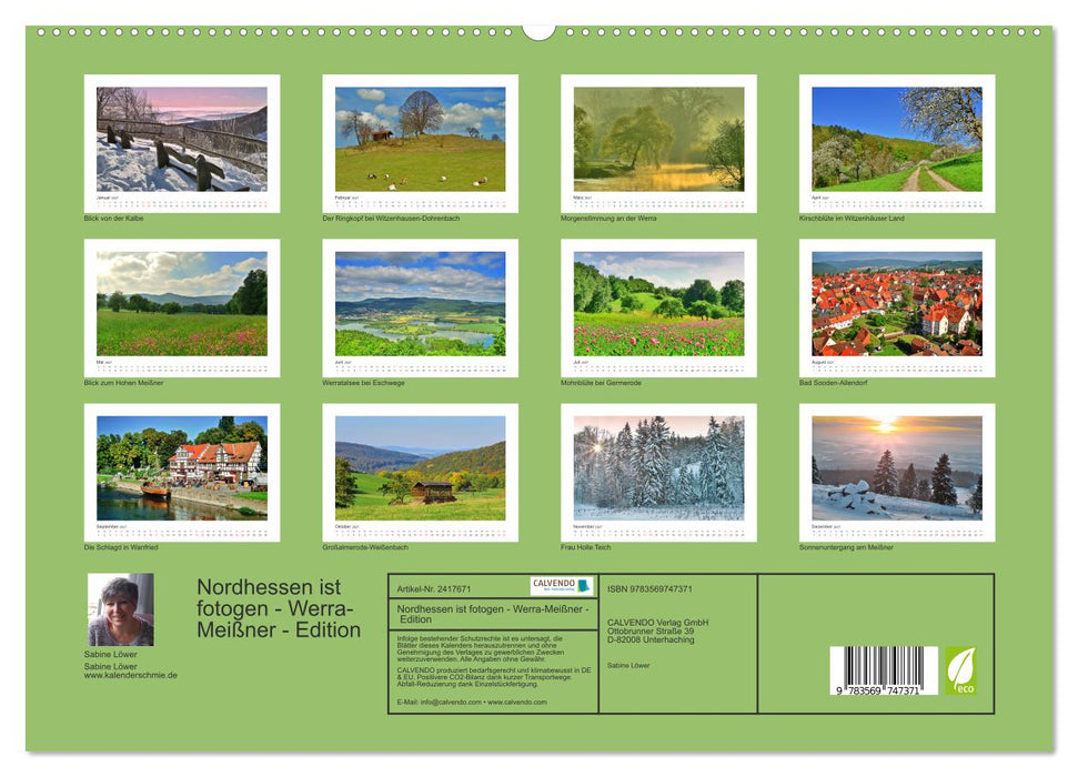 Nordhessen ist fotogen - Werra-Meißner - Edition (CALVENDO Premium Wandkalender 2027)