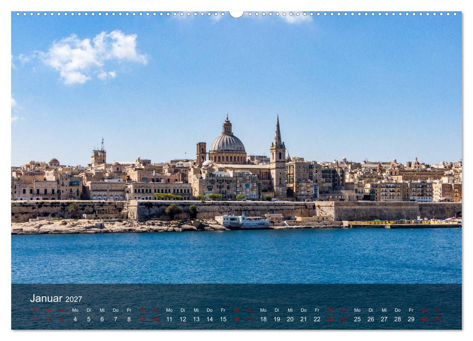 Malta entdecken Malta, Gozo, Comino (CALVENDO Premium Wandkalender 2027)
