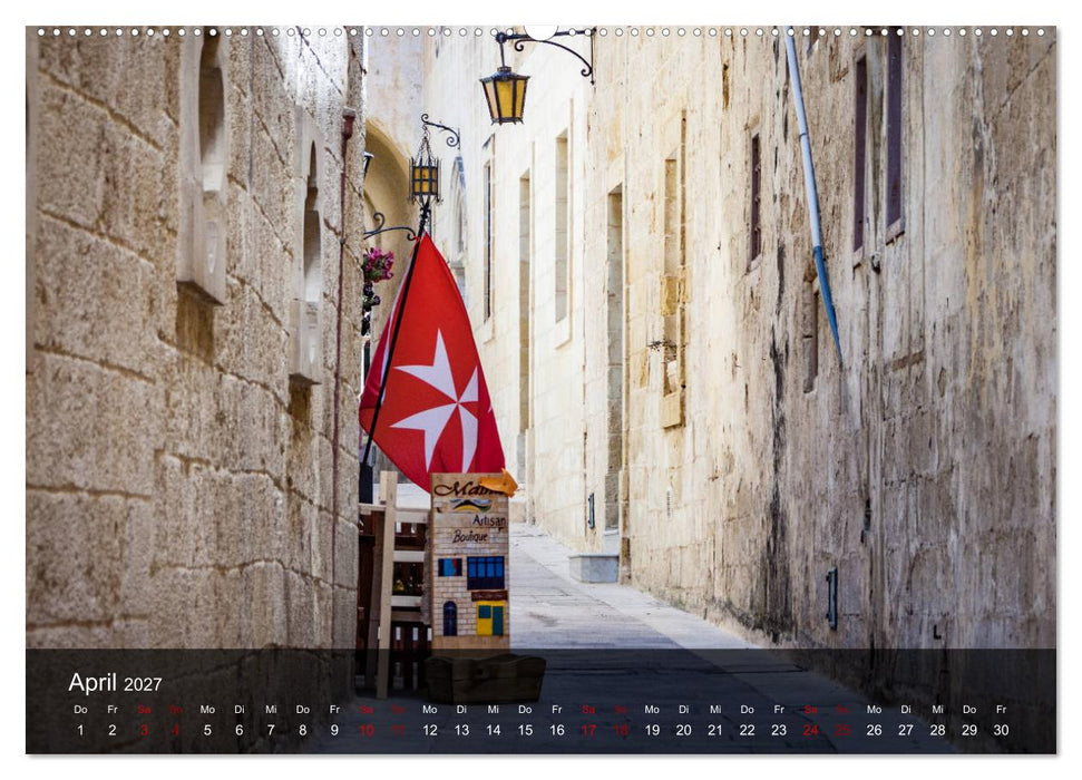 Malta entdecken Malta, Gozo, Comino (CALVENDO Premium Wandkalender 2027)