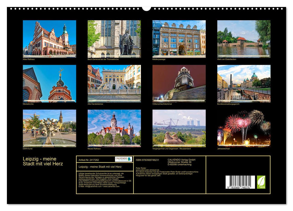 Leipzig - meine Stadt mit viel Herz (CALVENDO Premium Wandkalender 2027)