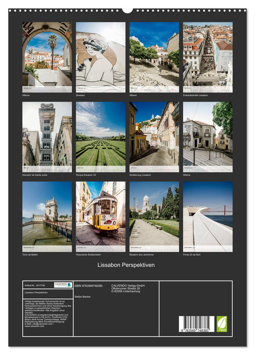 Lissabon Perspektiven (CALVENDO Premium Wandkalender 2027)