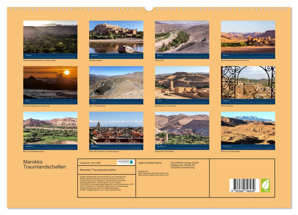 Marokko Traumlandschaften (CALVENDO Premium Wandkalender 2027)