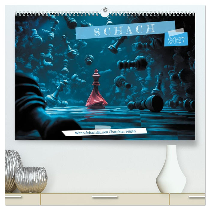Schach – Wenn Schachfiguren Charakter zeigen (CALVENDO Premium Wandkalender 2027)