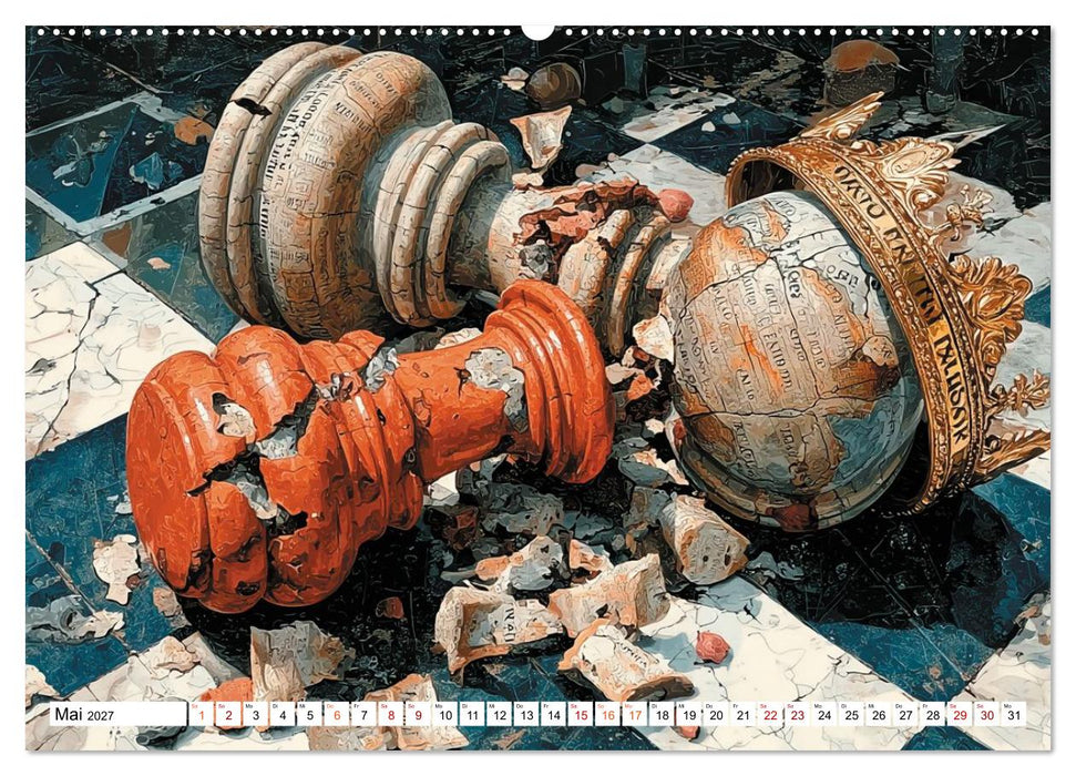 Schach – Wenn Schachfiguren Charakter zeigen (CALVENDO Premium Wandkalender 2027)