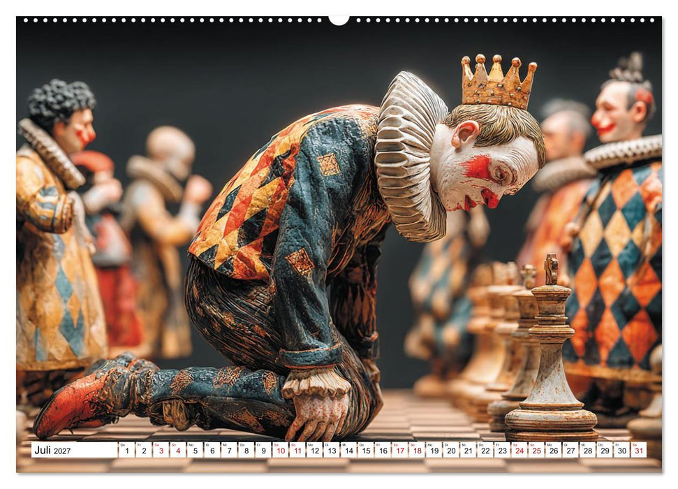 Schach – Wenn Schachfiguren Charakter zeigen (CALVENDO Premium Wandkalender 2027)
