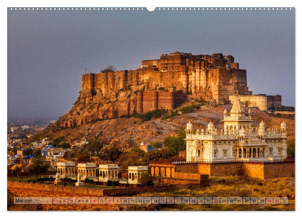Indien Rajasthan: Unterwegs im Land der Könige (CALVENDO Premium Wandkalender 2027)