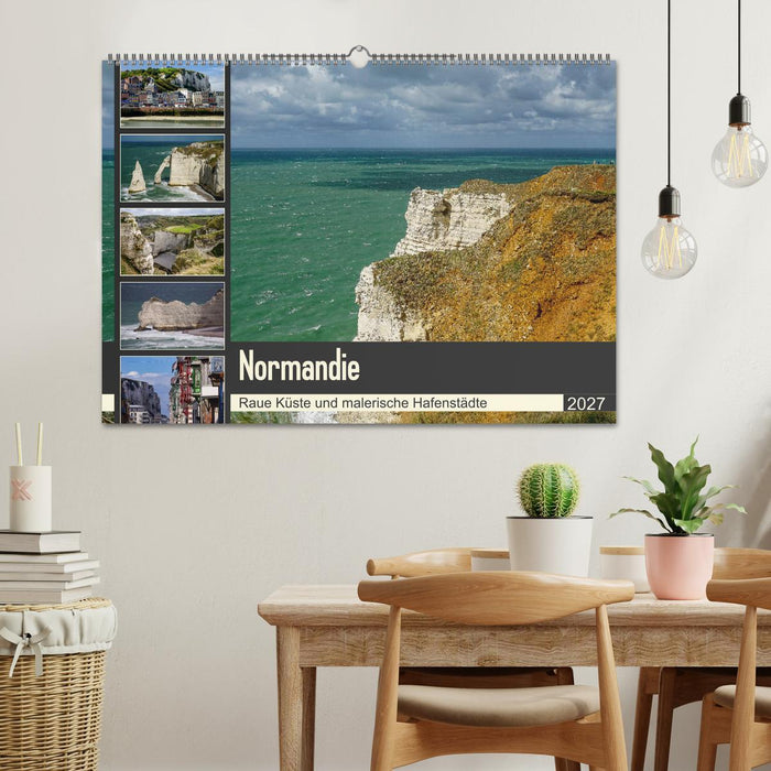 Normandie - Raue Küste und malerische Hafenstädte (CALVENDO Wandkalender 2027)