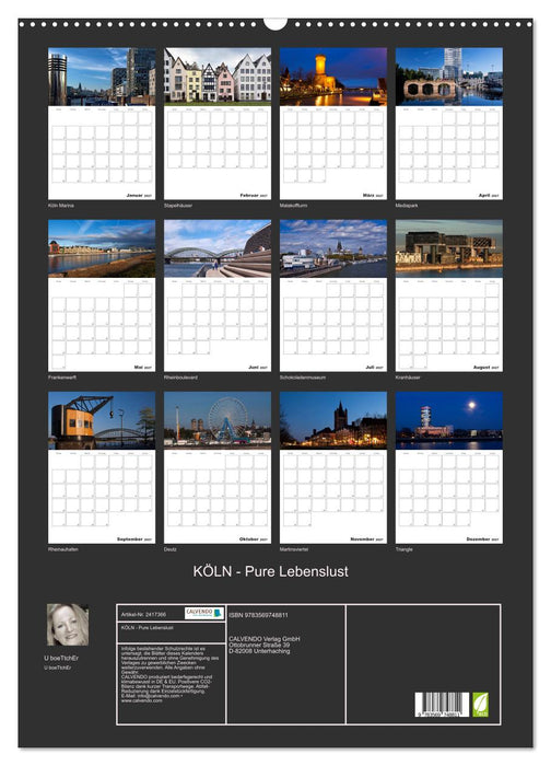 KÖLN - Pure Lebenslust (CALVENDO Wandkalender 2027)