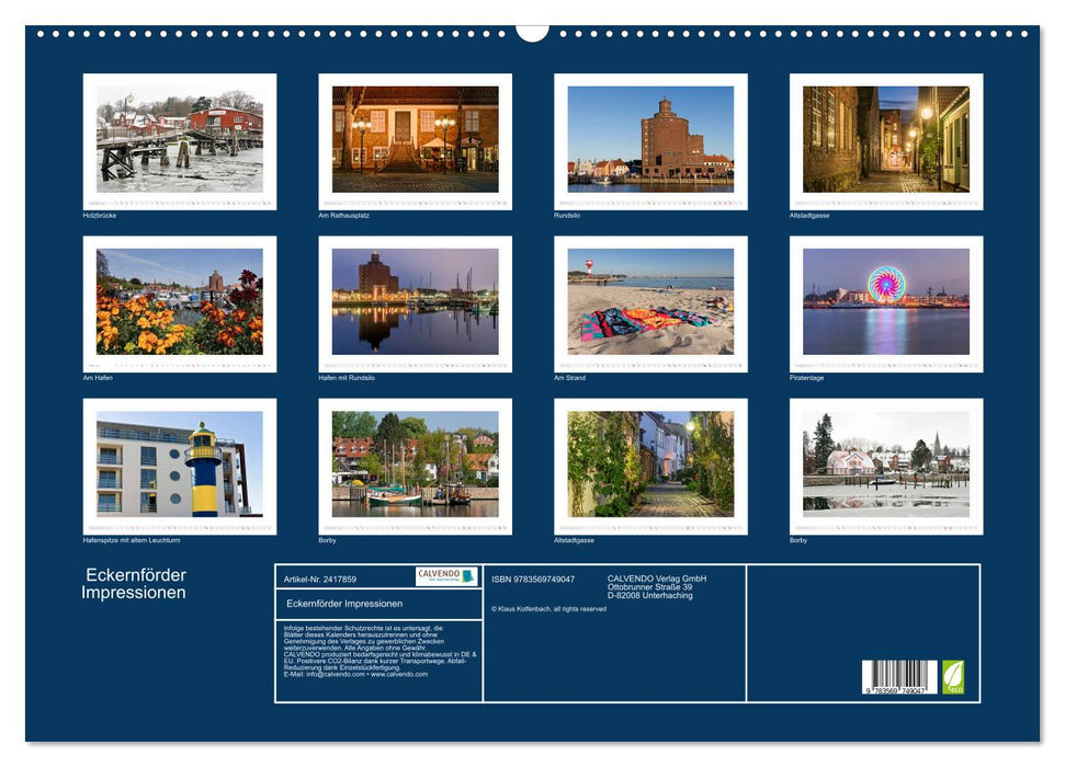 Eckernförder Impressionen (CALVENDO Wandkalender 2027)