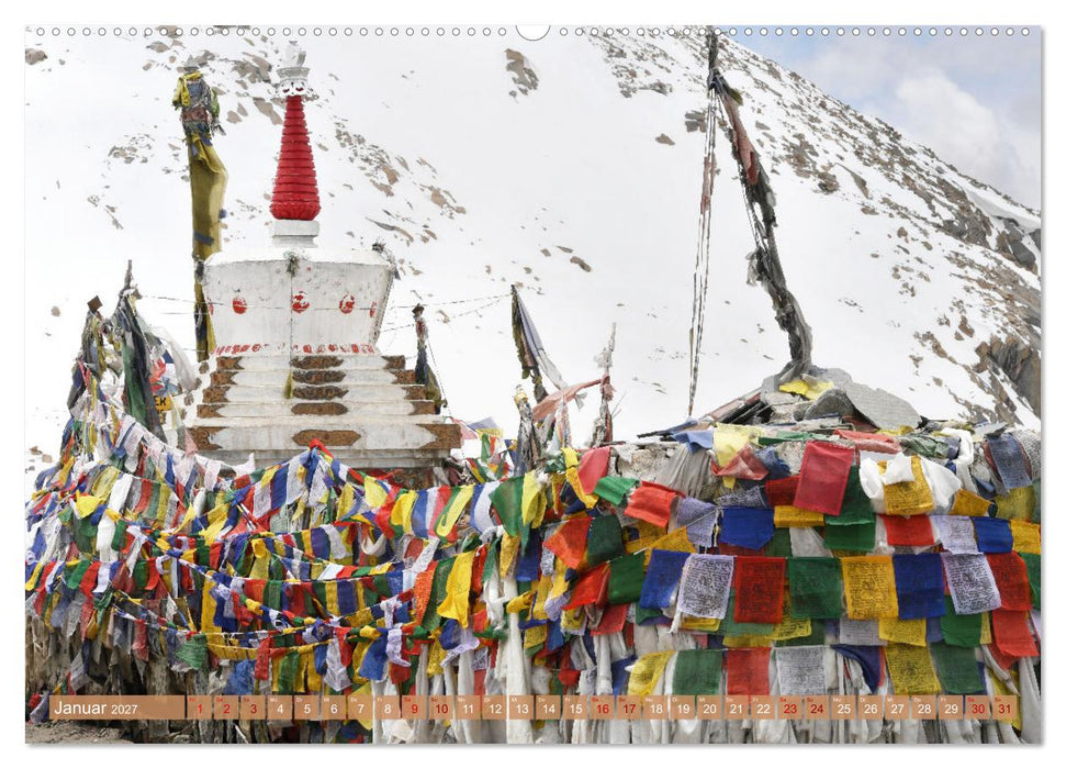 Tschörten, Architektur des Himalaya (CALVENDO Wandkalender 2027)