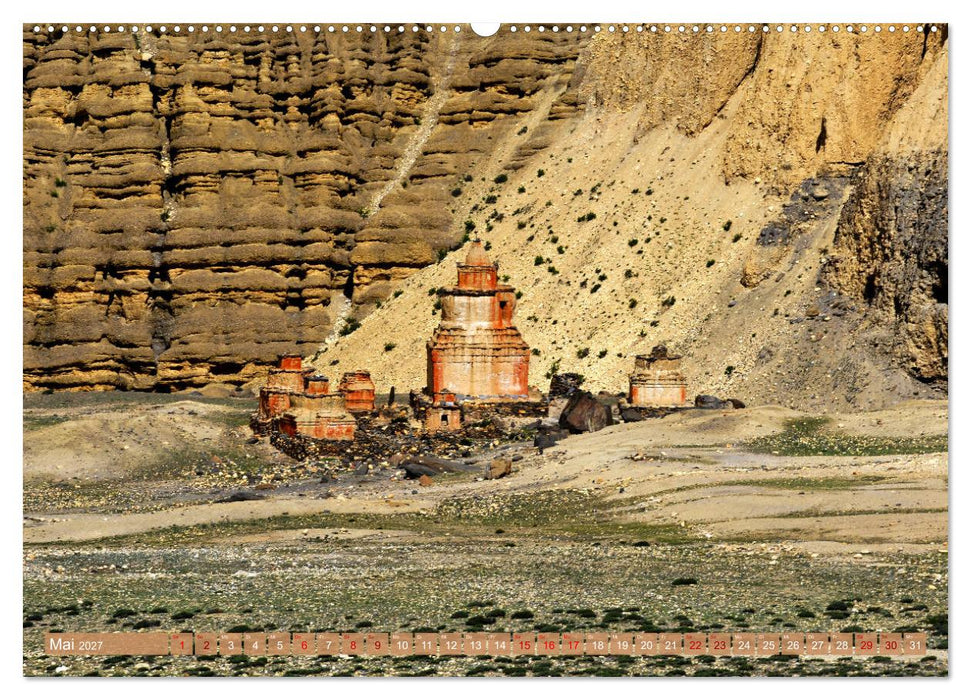 Tschörten, Architektur des Himalaya (CALVENDO Wandkalender 2027)