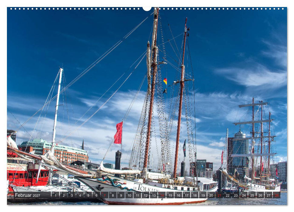 Hamburg - Ahoi zur großen Hafenrundfahrt (CALVENDO Wandkalender 2027)