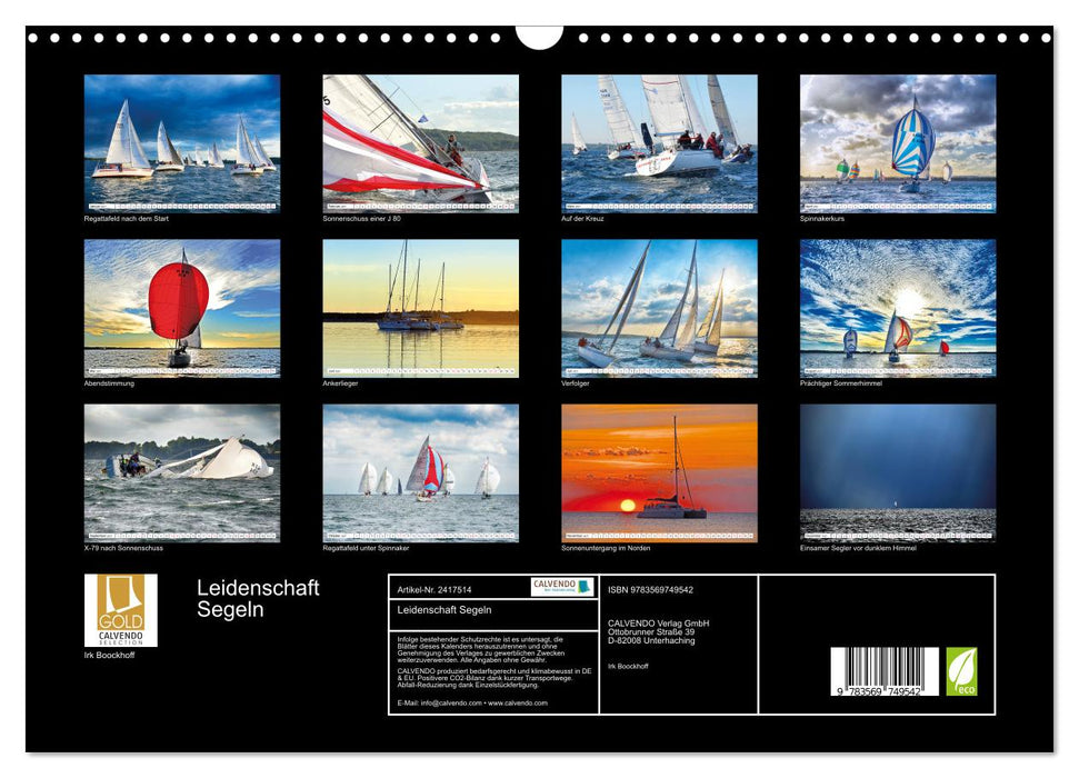Leidenschaft Segeln (CALVENDO Wandkalender 2027)