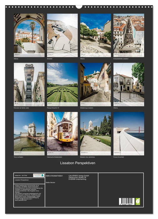 Lissabon Perspektiven (CALVENDO Wandkalender 2027)