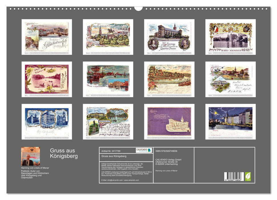 Gruss aus Königsberg (CALVENDO Wandkalender 2027)