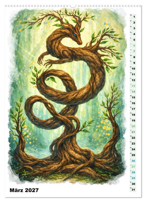 Magische Wesen im Fabelwald (CALVENDO Wandkalender 2027)