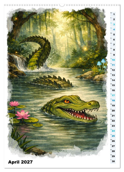 Magische Wesen im Fabelwald (CALVENDO Wandkalender 2027)