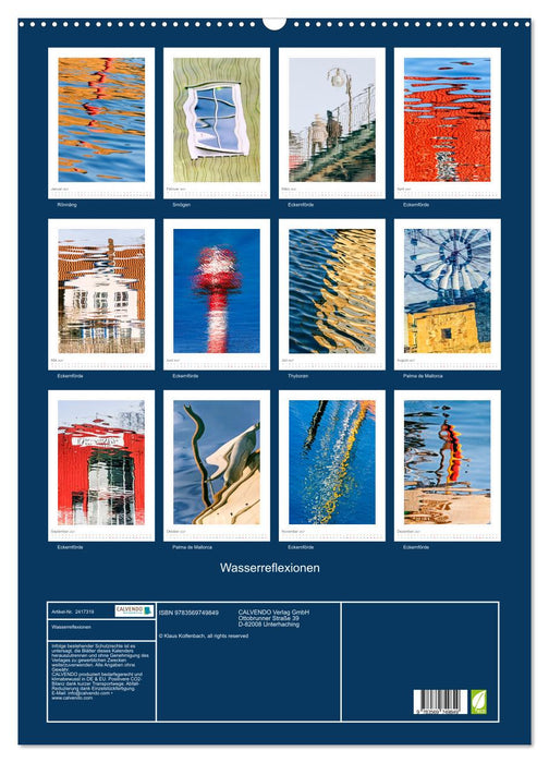 Wasserreflexionen (CALVENDO Wandkalender 2027)