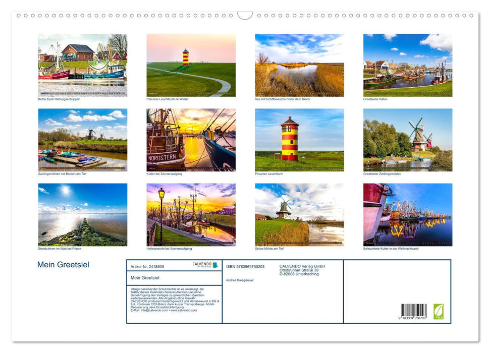 Mein Greetsiel (CALVENDO Wandkalender 2027)