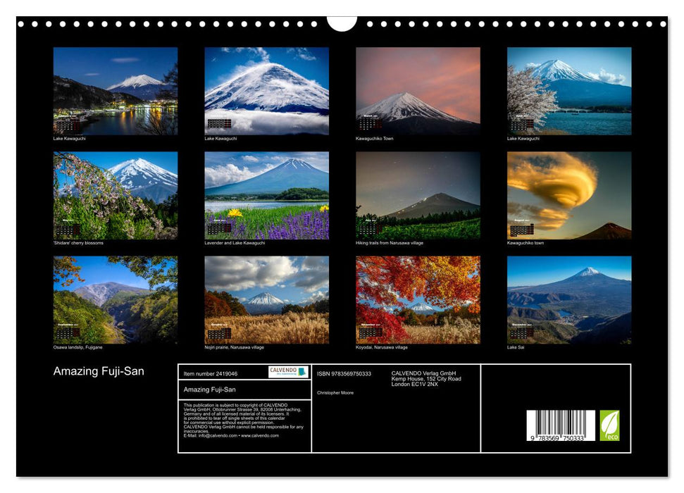 Amazing Fuji-San (CALVENDO Monthly Calendar 2027)